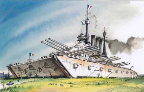 WWI tank collection fantasy ship-tank on land downloadable paper cardmodel fiddlersgreen fiddlersgreen.net